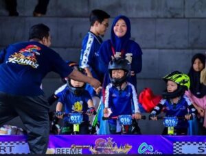 Antusiasnya Peserta Turnamen Pushbike Academy Lampung Selatan