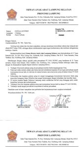 DAAL Kirim Surat Terbuka ke Gubernur Lampung, Terkait Pekerja WNA di PT.San Xiong Steel Indonesia Bikin Resah Masyarakat !