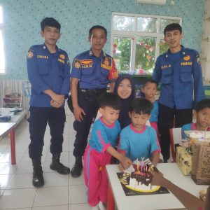 Merayakan Ultah Anaknya di TK Pembina, Putri Orang Tua Yusa Mengundang Damkarmat Lampung Selatan