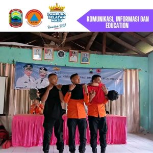 Memperkuat Kesiapsiagaan Ancaman Bencana, BPBD Lamsel Sosialisasi KIE Dihari Kedua di Desa Canti