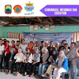 Memperkuat Kesiapsiagaan Ancaman Bencana, BPBD Lamsel Sosialisasi KIE Dihari Kedua di Desa Canti