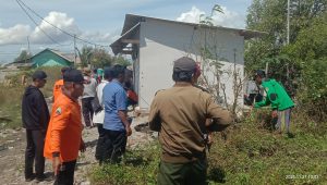Musim Penghujan, BPBD Lamsel Lakukan Mitigasi Kesiapsiagaan Bencana Banjir Lewat Aksi Bersih - Bersih di Tingkat Desa