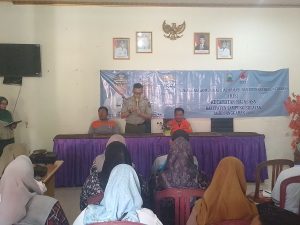 BPBD Lamsel Gelar Sosialisasi Tentang KIE Daerah Rawan Bencana di Desa Banding