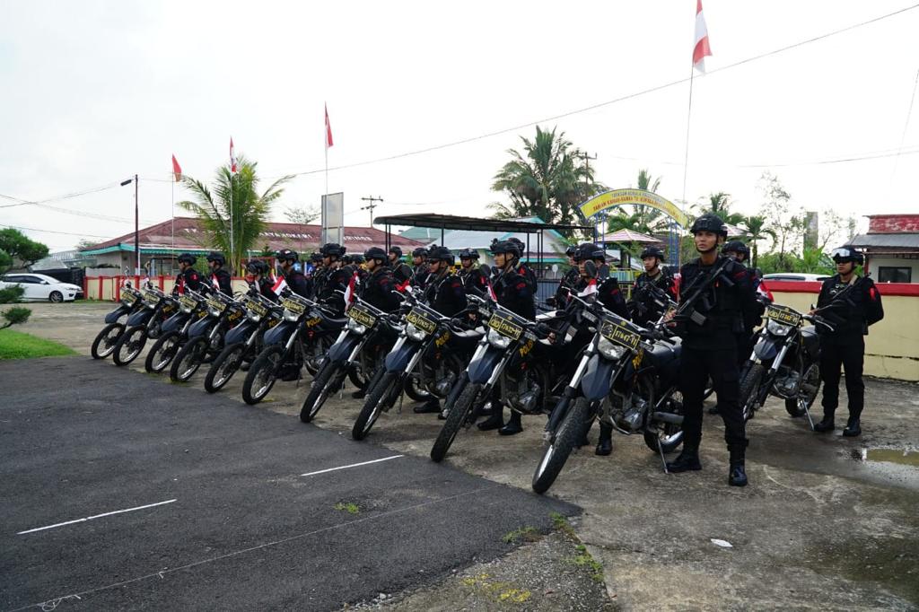 Satbrimob Polda Kalbar Siap Siaga Jaga Kamtibmas Wilayah Kalimantan Barat