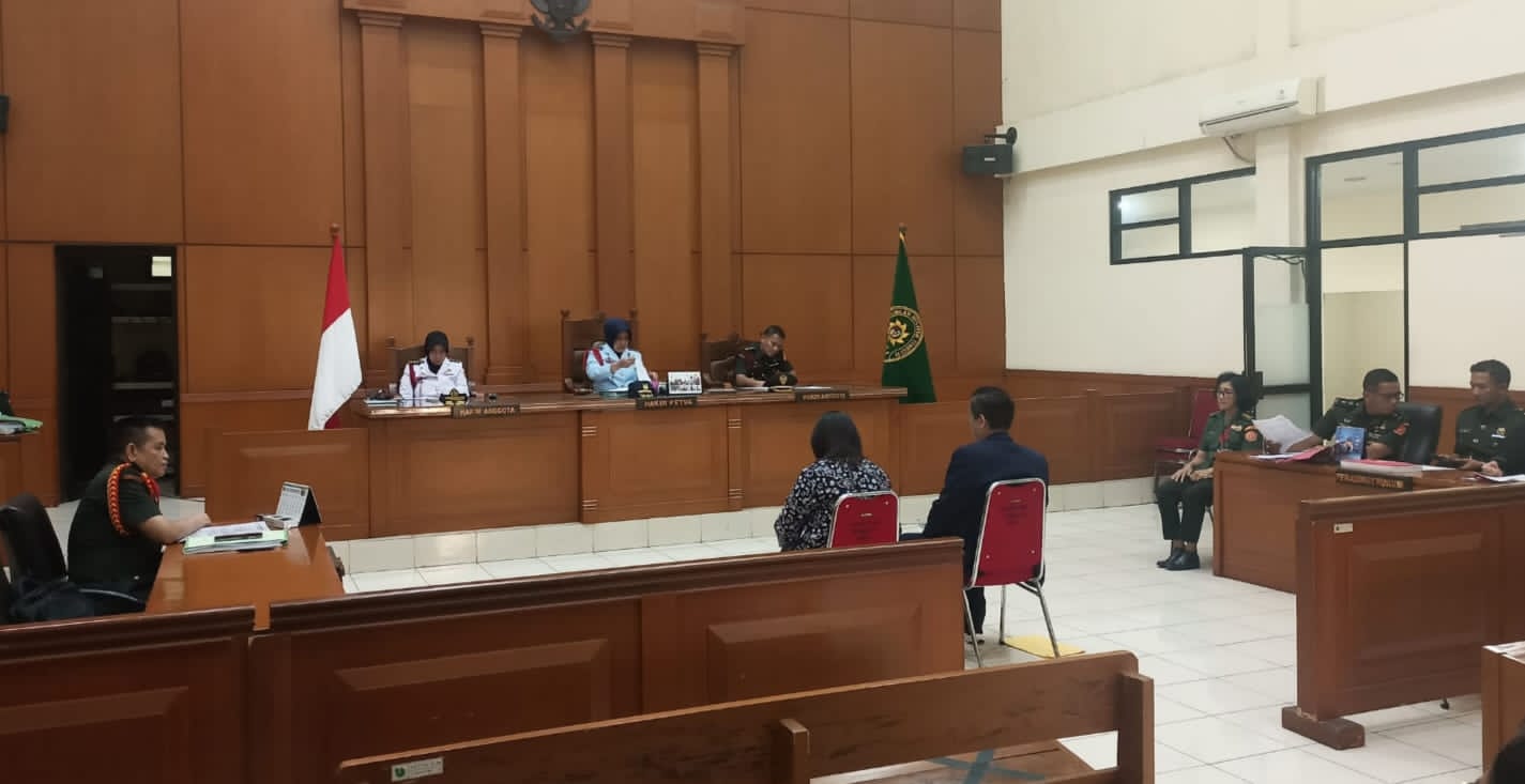 Ahli Pidana Dr. Dwi Seno Wijanarko di hadirkan oleh Babinkum TNI di Pengadilan Militer Tinggi II Jakarta