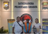 Satresnarkoba Polrestabes Surabaya, amankan Tukang Parkir Yang Nyambi jual Sabu - Sabu