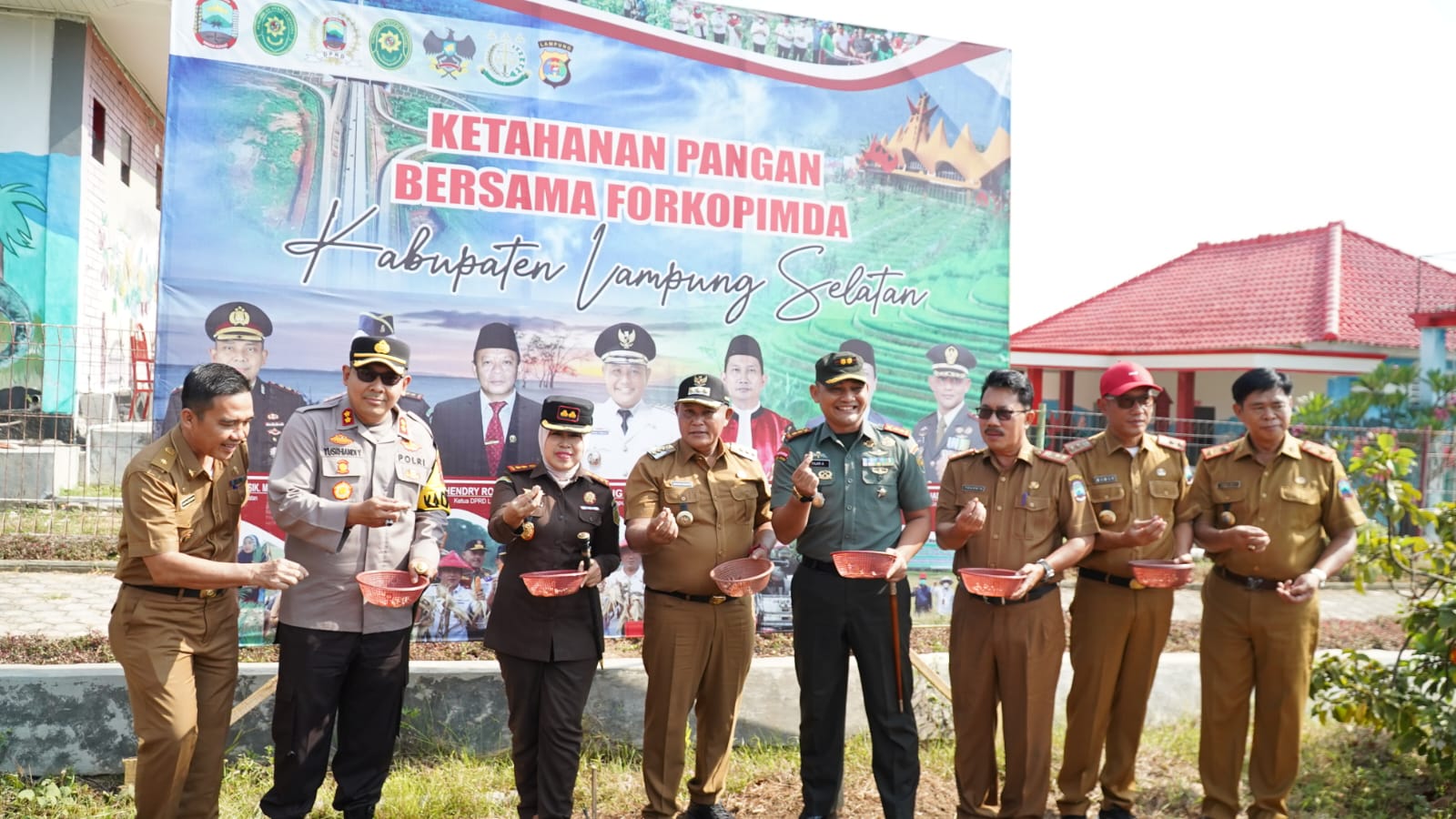 Ketahanan Pangan Bersama Forkopimda Kabupaten Lampung Selatan