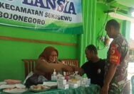 Peduli Kesehatan Warga diwilayah Binaan, Babinsa Koramil Sukosewu Bojonegoro dampingi Kegiatan Posyandu Lansia