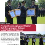Prestasi Gemilang Lapas I Madiun Raih Penghargaan Sebagai Lapas Terbaik III Nasional