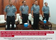 Lapas I Madiun Hadiri Apel Kesiapan Pengamanan Hari Raya Idul Fitri Di Lingkungan Kementerian Hukum dan Hak Asasi Manusia Secara Virtual