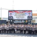 Kapolres Lamongan Pimpin Upacara Sertijab Kapolsek Sugio
