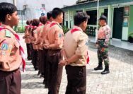 Melalui Pembinaan Pramuka Saka Wira Kartika, Koramil Kalitidu Bojonegoro bentuk Generasi Muda Berkarakter Tangguh