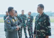Latihan Sikatan Daya Tahun 2024, Tiga Pesawat Tempur Sukhoi SU 27/30 dari Skadron Udara 11 Lanud Sultan Hasanuddin Tiba di Lanud Iswahjudi