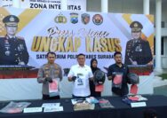 Satreskrim Polrestabes Surabaya Amankan 3 Tersangka Kasus Curanmor, di Hadiahi Timah Panas