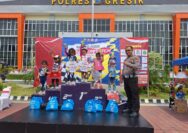 Polres Gresik Meriahkan Hari Bhayangkara ke-78 dengan Lomba Push Bike untuk Anak