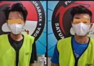 Polrestabes Surabaya Amankan Dua Pemuda Tersangka Edarkan Narkotika Jenis Sabu