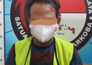 Satu Tersangka Pengedar Narkotika Jenis Sabu, di Amankan Satresnarkoba Polrestabes Surabaya Sebanyak 7,591 Gram