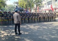 Polrestabes Surabaya Gelar Sispamkota di KPU, Antisipasi Potensi Kerawanan
