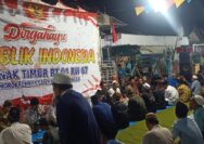 Warga Kalianak Timur RT .04 Sambut Malam Hari HUT RI ke 79, Serta Adakan Perayaan Pemotongan Tumpeng
