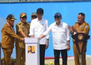 Bupati Lampung Selatan Dampingi Presiden Jokowi Resmikan SPAM di Natar