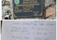 Modin Desa Bugel di Tunjuk Jadi PK ( Pelaksana Pegiatan ) di Duga tidak Paham Kontruksi