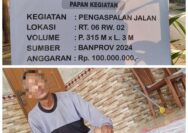 Pengaspalan Jalan Rt 06 Rw 02 Mindahan Terkesan Asal Jadi Sumberdana Dari Banprov.