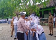 Polres Lampung Selatan Kampanyekan Keselamatan Lalu Lintas Kepada Pelajar SMK Yaditama Sidomulyo