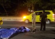 Seorang pemotor Tewas Diduga Terlindas Truk Kontainer Di Margomulyo Surabaya