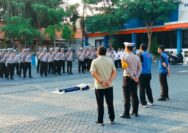 Satlantas Polres Gresik Gelar Apel Pagi dan Pelatihan Pertolongan Pertama Gawat Darurat (PPGD) Bersama Rumah Sakit Petrokimia Gresik