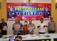 Kurang Dari 12 Jam Polres Batu Berhasil Amankan Tersangka Penembakan Tukang Bakso