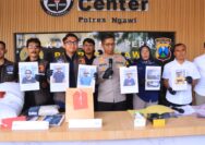 Polres Ngawi Berhasil Ungkap Penipuan Online, 5 Tersangka Lancarkan Aksinya Dari Dalam Lapas Madiun
