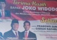 Jelang Akhir Masa Jabatan, Baliho Ucapan Terimakasih untuk Jokowi Menjamur Bukti kerja Nyata Bukan Katanya