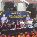 Satreskrim Polrestabes Surabaya Bersama Jajaran Polsek Berhasil Amankan 62 Tersangka Terkait 77 Kasus 3C Selama Satu Bulan Berhasil Di Ungkap