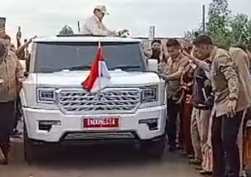 Presiden RI Prabowo Subianto Kunker ke (BLUPPB) Desa Pusakajaya Utara Tinjau Budidaya Ikan Nila Salin.