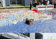 Kapolrestabes Surabaya Rilis Musnahkan Barang Bukti di Penghujung Akhir Tahun 2024