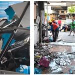 Kurang Konsentrasi Disaat Mengemudi Mobil Pajero Menabrak Sebuah Ruko Di Jalan Klampis Jaya Surabaya