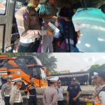 Satlantas Polres Gresik Bersama Jasa Raharja dan Dinas Perhubungan Lakukan Ramp Check untuk Tingkatkan Keselamatan Berkendara