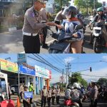 Momen Valentine, Polres Trenggalek Sosialisasi Tertib Lalin dengan Bag-bagi Coklat dan Boneka