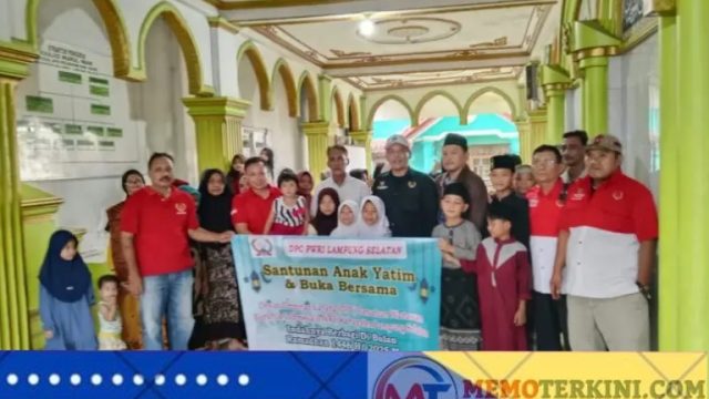 PWRI Lampung Selatan Santuni Anak Yatim Piatu di Masjid Nurul Iman