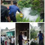 Cegah DBD ! Pemdes Jondong Gandeng Tim Damkarmat Lamsel Melakukan Fogging di Ratusan Rumah Warga