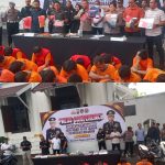 Satreskrim Dan Jajaran Polsek Polrestabes Surabaya Berhasil Ungkap 54 Kasus Curanmor Dan 41 Tersangka Diamankan 6 Diantara Penadah Diamankan