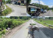 Jalan Poros Desa Tanjung-Pangkatrejo Dibiarkan Bobrok dan Tak Ada Penerangan, Seolah Jadi Bukti Kegagalan Sistim Pemerintah.?