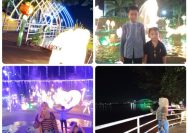 Mahakam Lampion Garden Di Samarinda Begitu Indah Mempesona Di Malam Hari