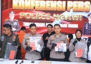Polres Ngawi Berhasil Ungkap Kasus TPPO Dalih Adopsi 4 Tersangka Diamankan