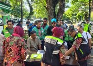 Hari Bhayangkara ke -79, Biddokkes Polda Jatim Gelar Layanan Kesehatan Gratis Untuk Driver Ojol