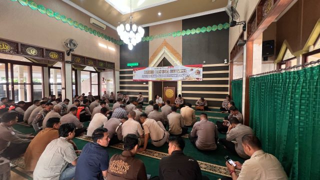 Polresta Banyuwangi Gelar Dzikir Dan Doa Bersama Sambut Hari Bhayangkara ke-79