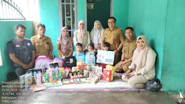 Kedua Kalinya 3 Anak Penderita Talasemia Warga Kedaton Dapat Bantuan dari Kemensos RI dan Pemkab Lampung Selatan