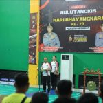 Kapolda Jatim Buka Turnamen Bulutangkis Sambut Hari Bhayangkara ke - 79