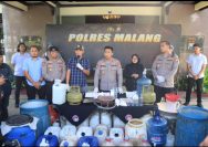 Polres Malang Berhasil Bongkar Produksi Arak Ilegal di Bantur, Terendus Lewat Layanan 110