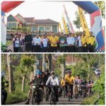 Peringati HUT Bhanyangkara ke 79, Polres Blitar Gelar Gowes Bersama Forkopimda Blitar Raya